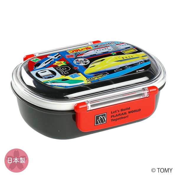 スケーター）食洗器対応ふわっとフタタイトランチボックス 360ml（プラレール）