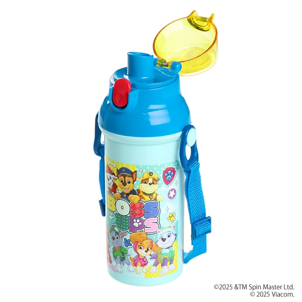 スケーター）食洗機対応 直飲みワンタッチプラボトル 480ml（パウパトロール）