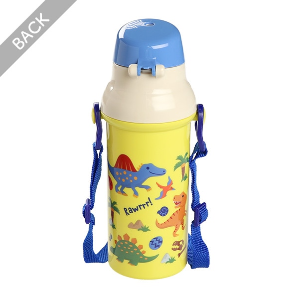 スケーター）食洗機対応 直飲みワンタッチプラボトル 480ml（ディノサウルス）