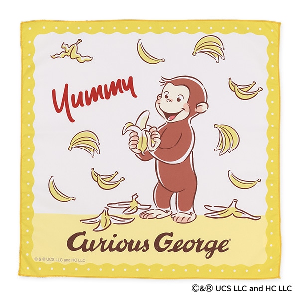 スケーター）3枚組ランチクロス（おさるのジョージ）