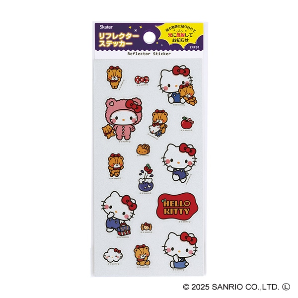 スケーター）リフレクターステッカー（ハローキティ）