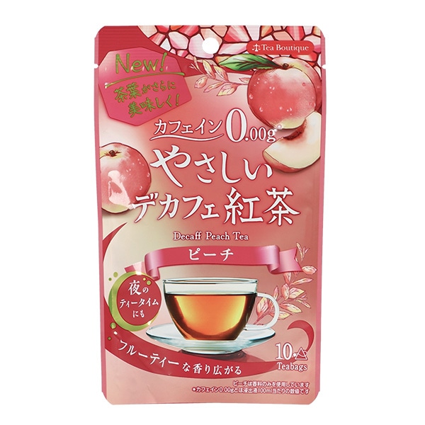 やさしいデカフェ紅茶 ピーチ（1.2g×10袋）