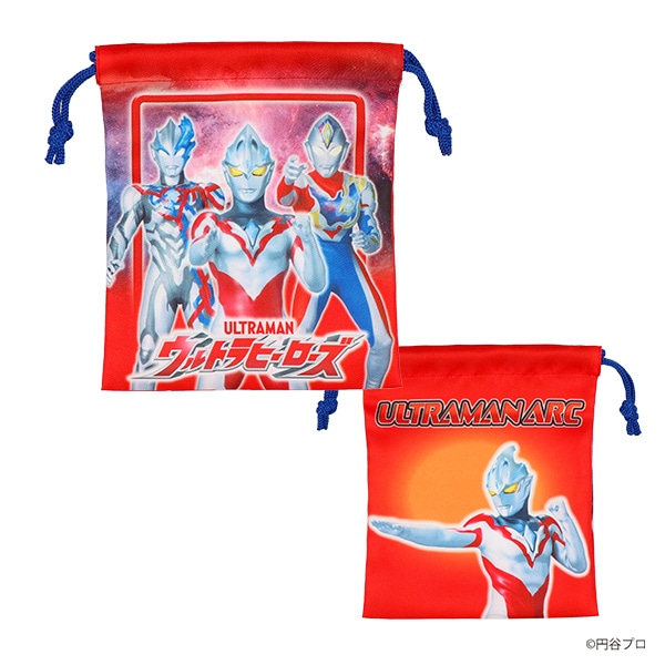 バンダイ）3枚組巾着S（ウルトラヒーローズ）