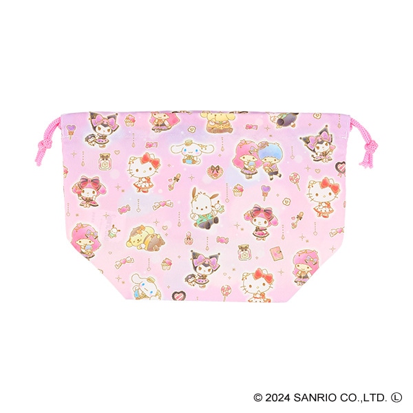 2枚組マチ付き巾着（サンリオキャラクターズ）