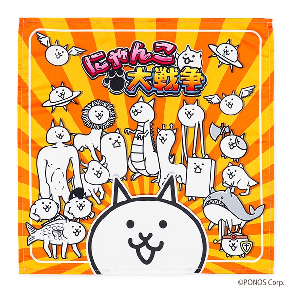 バンダイ）3枚組ナフキン（にゃんこ大戦争）