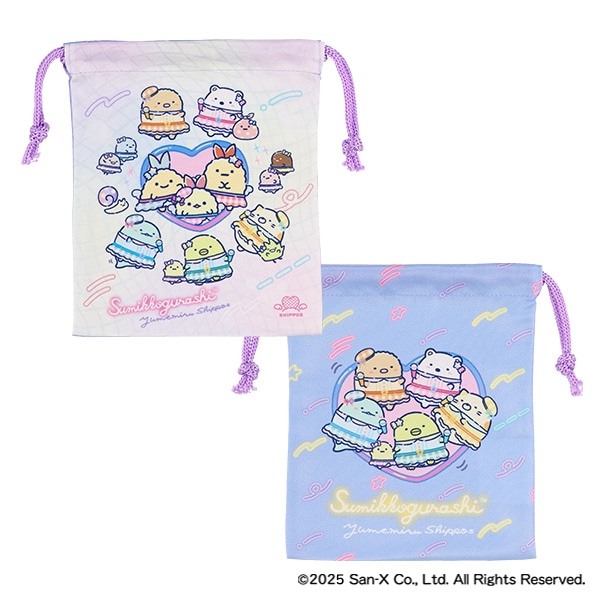 3枚組巾着S（すみっコぐらし）