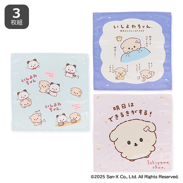 3枚組ランチクロス（いしよわちゃん）