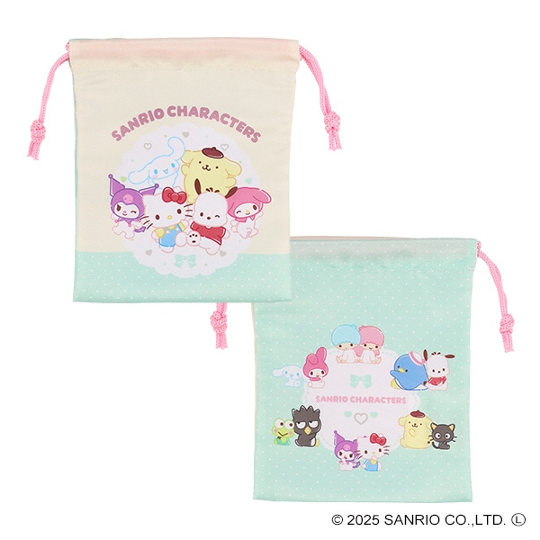 3枚組巾着S（サンリオキャラクターズ）