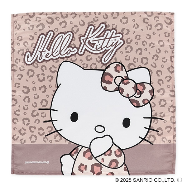 3枚組ランチクロス（ハローキティ・ヒョウ柄）