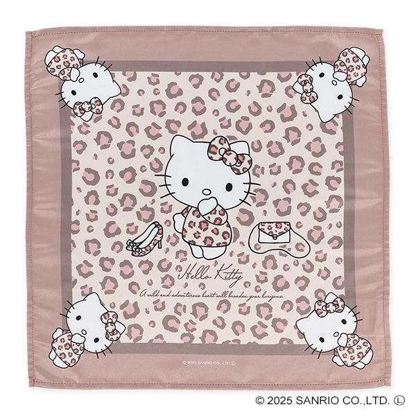 3枚組ランチクロス（ハローキティ・ヒョウ柄）