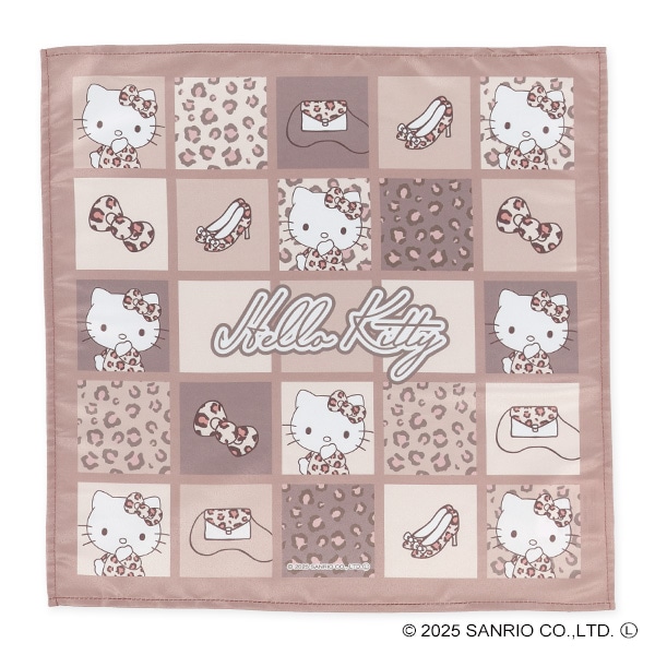 3枚組ランチクロス（ハローキティ・ヒョウ柄）