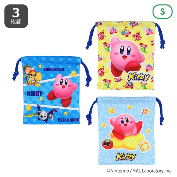 バンダイ）3枚組巾着（星のカービィ）