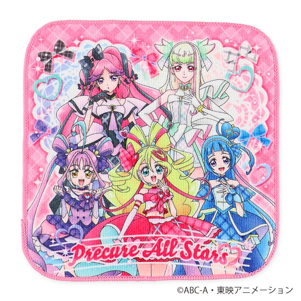 バンダイ）ミニタオル3枚組（プリキュアオールスターズ）
