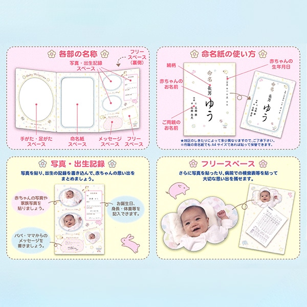 パイロット）おたんじょうきろく 命名紙セット