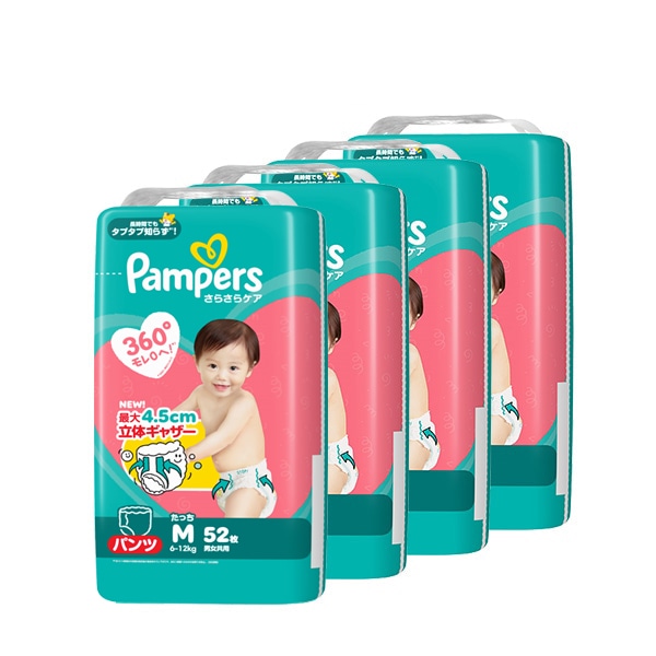 ※ぱんぱーす※ Pampers）パンパース さらさらケア パンツMたっち（6～12kg）208枚（52