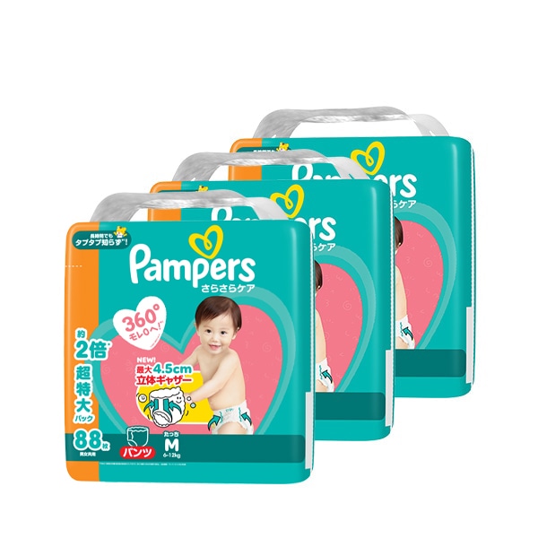 Pampers）パンパース さらさらケア パンツMたっち（6～12kg）264枚（88