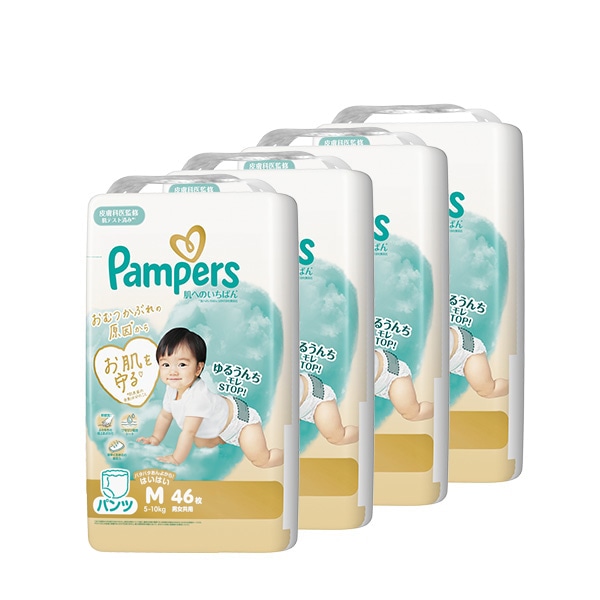 Pampers）パンパース 肌へのいちばん パンツMはいはい（5～10kg）184枚