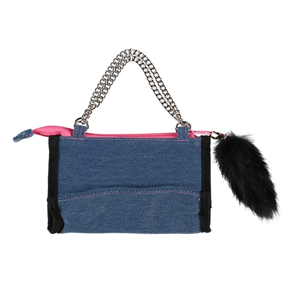 デニムマルチポーチ ギャル3 ブラック（ハローキティ）