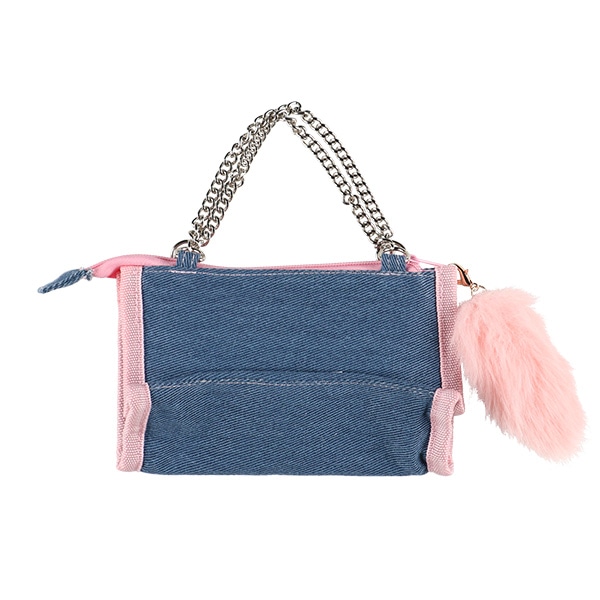 デニムマルチポーチ ギャル3 ホワイト（ハローキティ）