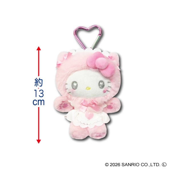 マスコットポーチ ねこねこメイド PK（ハローキティ）