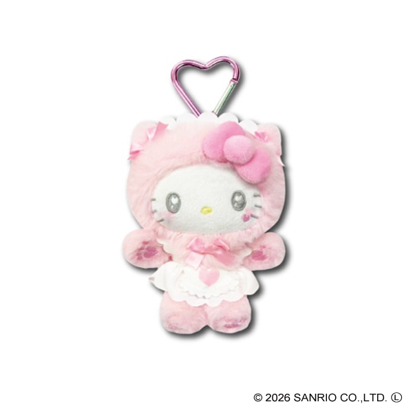 マスコットポーチ ねこねこメイド PK（ハローキティ）