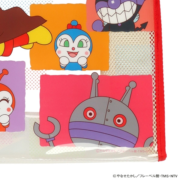 トートビーチバッグ ブロック柄（アンパンマン）