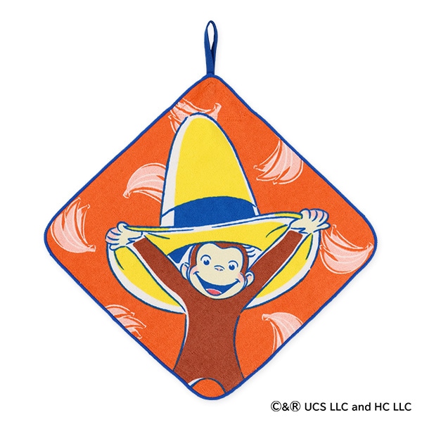 3枚組シャーリングループ付きタオル（おさるのジョージ）