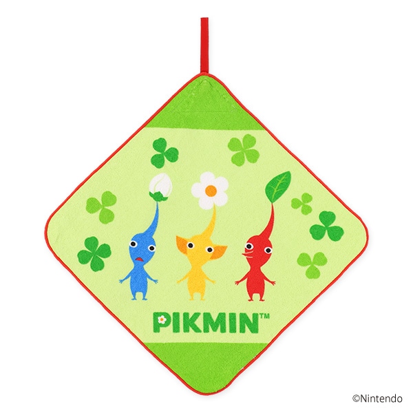 3枚組シャーリングループ付きタオル（ピクミン・なかよしピクミン）