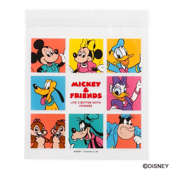 ジップバッグ 16枚（レトロミッキー）