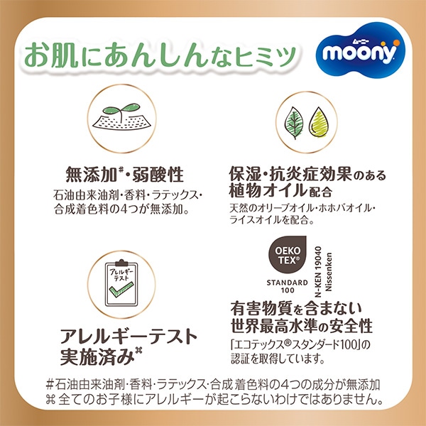 ☆☆moony）ムーニーマンナチュラル ゆるうんちモレ安心パンツM（5~10kg）138枚（46枚×3パック）