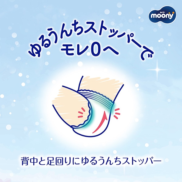 ☆☆moony）ムーニー マシュマロ肌ごこちモレ安心 テープM（6～11kg）216枚（54枚×4パック）