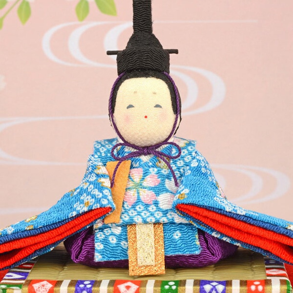 ひな人形 雛段飾り 五人飾り京雛 桃の節句 ほほえみ桜雛