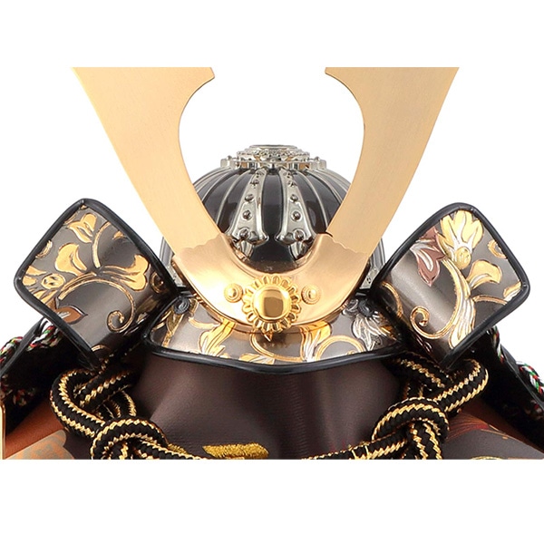 ☆used☆人形の秀月 5月人形 兜平飾り 本金箔 品番 SB5209 2-1