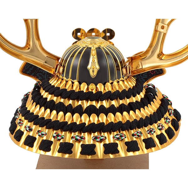 五月人形 兜飾り武将シリーズ 金唐草 5号 真田幸村 正絹縅 細密金具 本金鍍金 彫金細工 名前・生年月日入れふくさ付