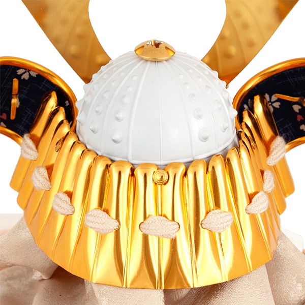 五月人形 コンパクト 兜ケース飾り 兜飾り 大鍬兜 木製円柱ケース アクリルケース