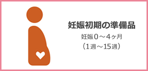 妊娠初期の準備品