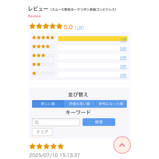 購入したアイテムの感想を発信