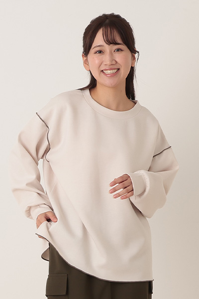 産後ダンボールゆるトップス（アイボリー）