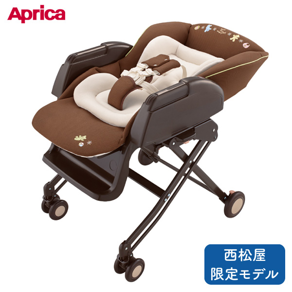 Apricaハイロ―ベッド&チェアユラリズム(ブラウン)